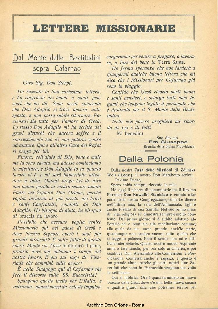 La piccola Opera della Divina Provvidenza, 21, 04, 01-05-1926, pagina 7
