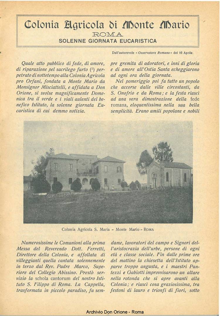 La piccola Opera della Divina Provvidenza, 21, 04, 01-05-1926, pagina 9