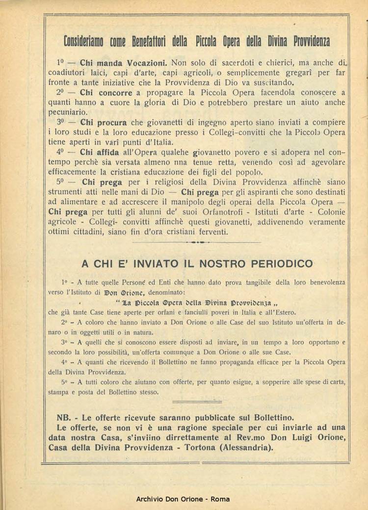 La piccola Opera della Divina Provvidenza, 21, 05, 01-06-1926, pagina 2