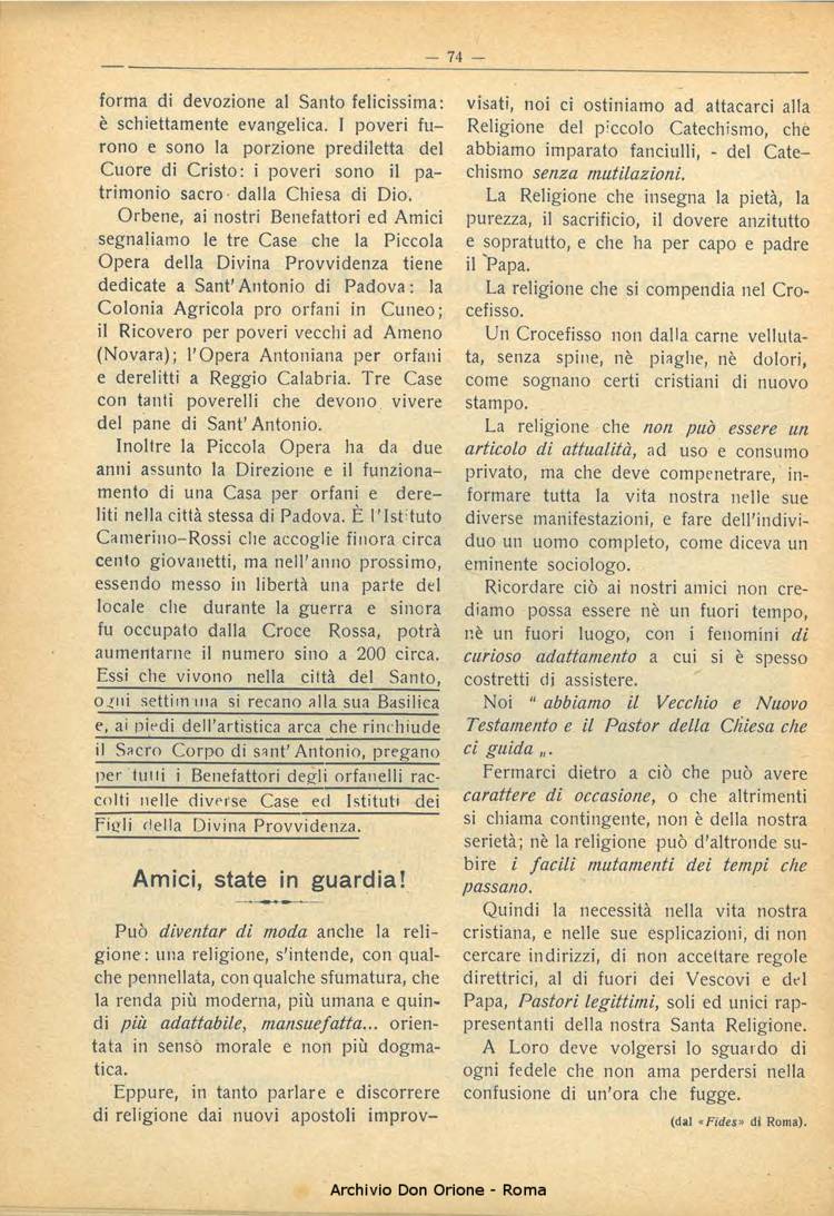 La piccola Opera della Divina Provvidenza, 21, 05, 01-06-1926, pagina 8