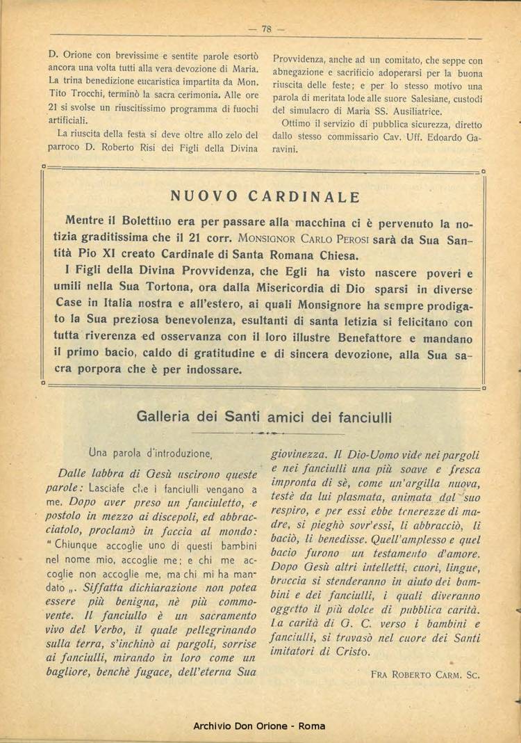 La piccola Opera della Divina Provvidenza, 21, 05, 01-06-1926, pagina 12