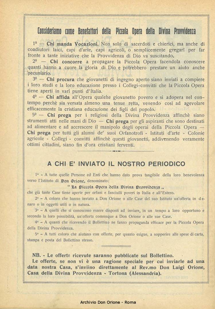 La piccola Opera della Divina Provvidenza, 21, 06, 01-07-1926, pagina 2