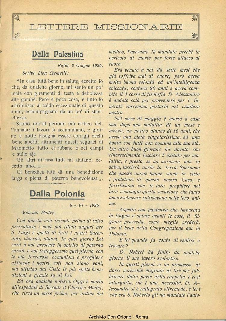 La piccola Opera della Divina Provvidenza, 21, 06, 01-07-1926, pagina 5