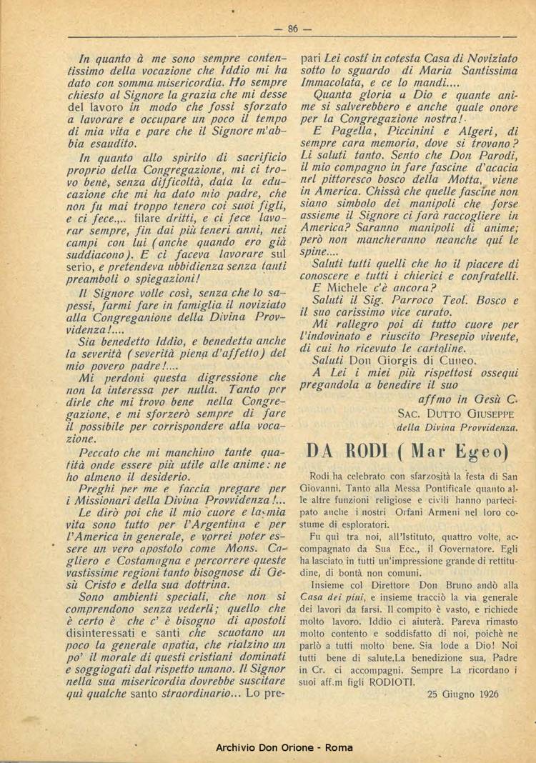 La piccola Opera della Divina Provvidenza, 21, 06, 01-07-1926, pagina 8