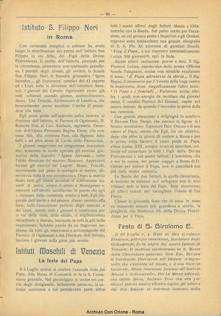 La piccola Opera della Divina Provvidenza, 21, 07, 01-08-1926, pagina 9