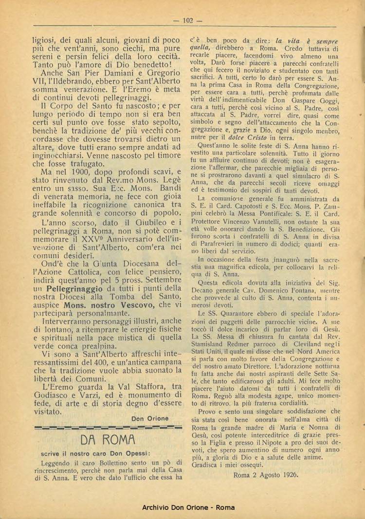 La piccola Opera della Divina Provvidenza, 21, 07, 01-08-1926, pagina 12