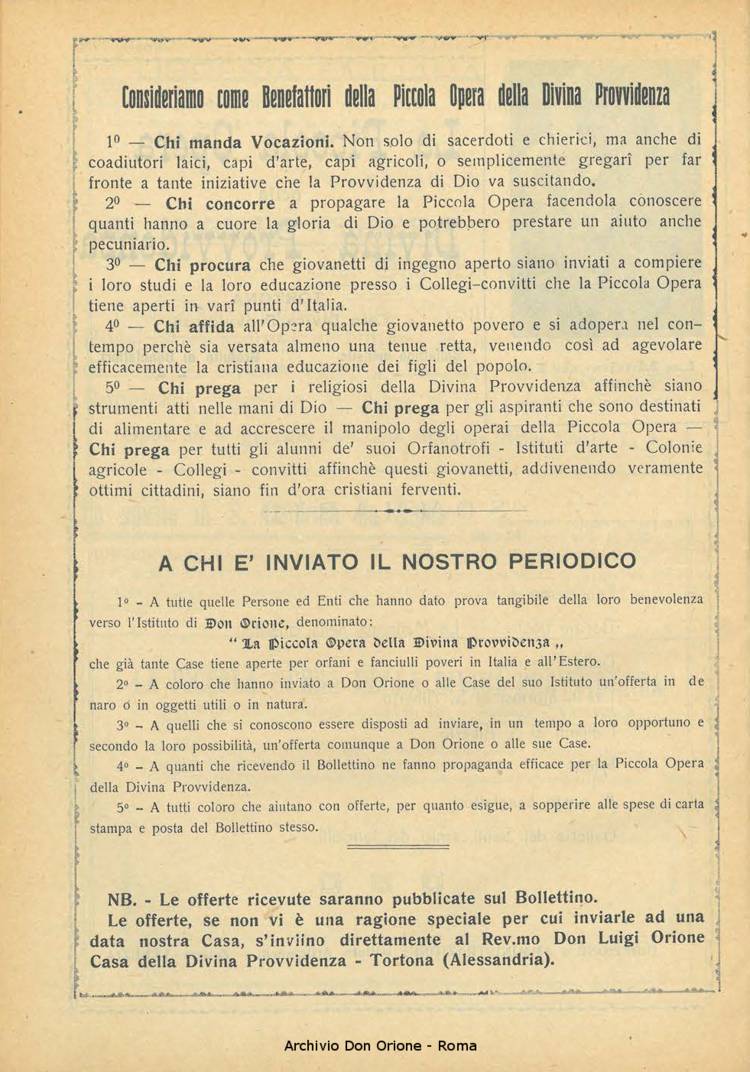 La piccola Opera della Divina Provvidenza, 21, 08, 01-09-1926, pagina 2