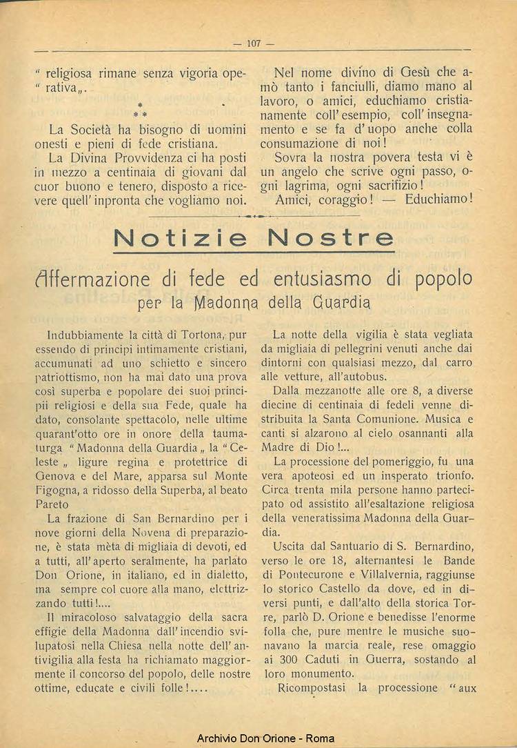 La piccola Opera della Divina Provvidenza, 21, 08, 01-09-1926, pagina 5