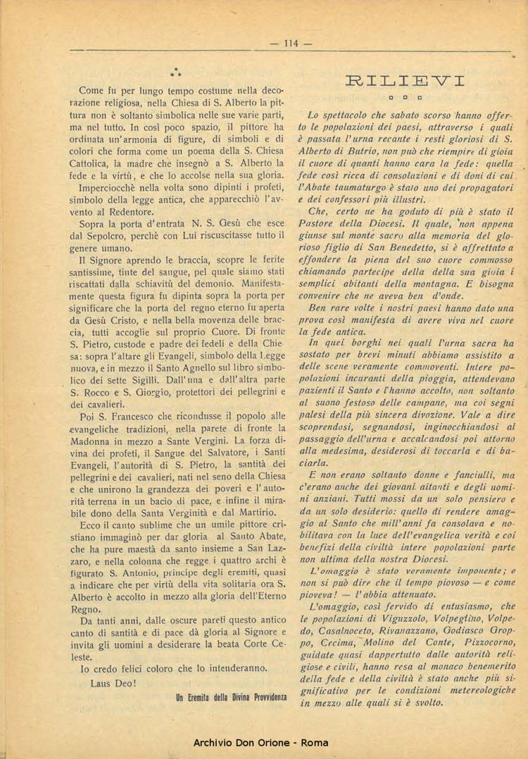 La piccola Opera della Divina Provvidenza, 21, 08, 01-09-1926, pagina 12