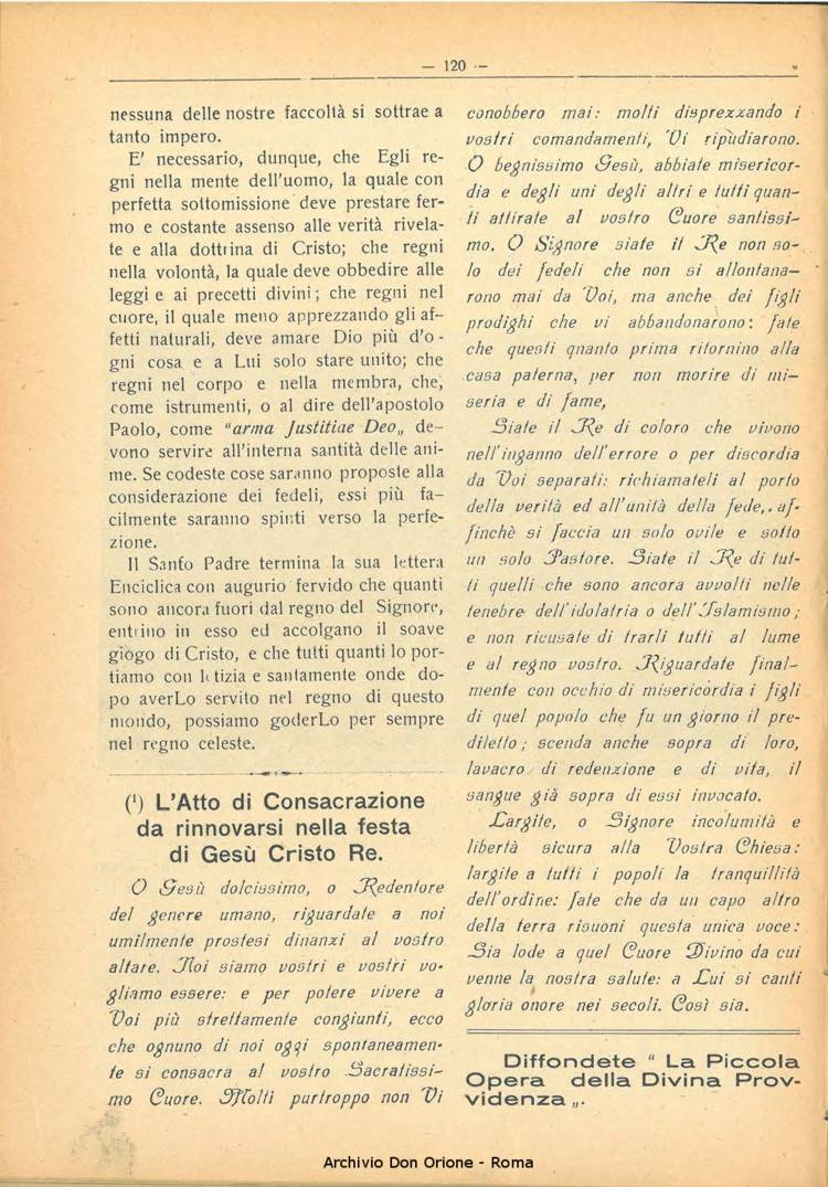 La piccola Opera della Divina Provvidenza, 21, 09_10, 01-10-1926, pagina 6