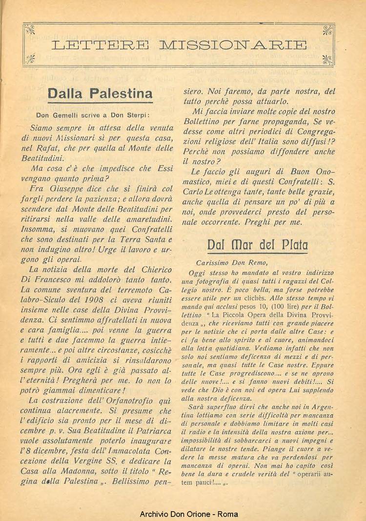 La piccola Opera della Divina Provvidenza, 21, 11, 01-11-1926, pagina 5