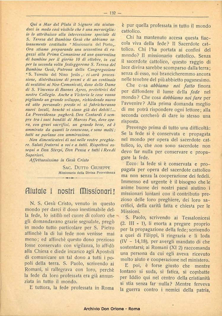 La piccola Opera della Divina Provvidenza, 21, 11, 01-11-1926, pagina 6