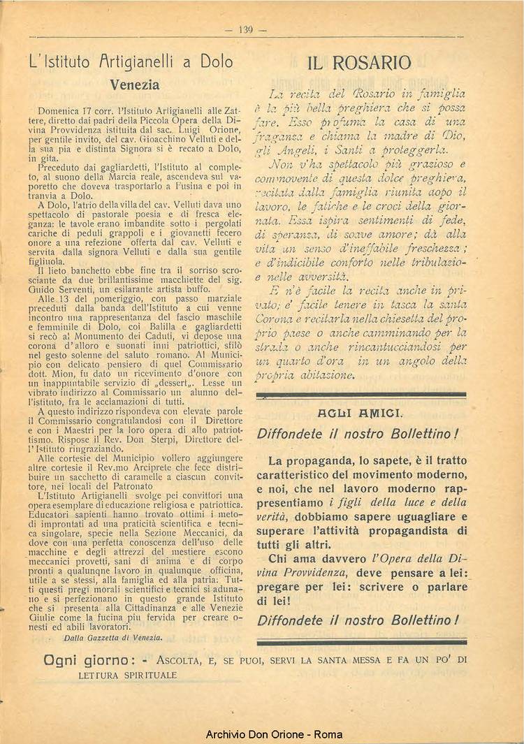 La piccola Opera della Divina Provvidenza, 21, 11, 01-11-1926, pagina 14