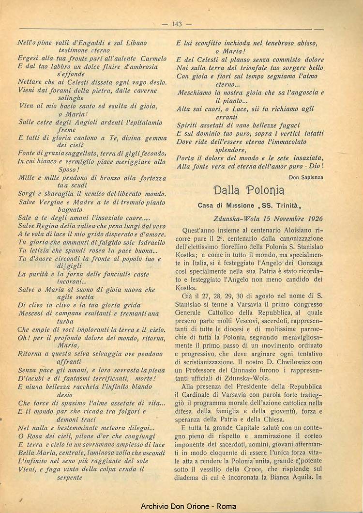 La piccola Opera della Divina Provvidenza, 21, 12, 01-12-1926, pagina 5