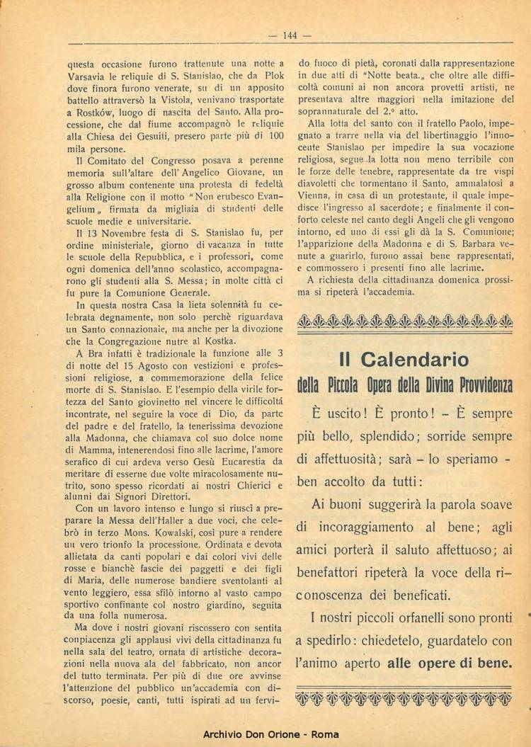 La piccola Opera della Divina Provvidenza, 21, 12, 01-12-1926, pagina 6