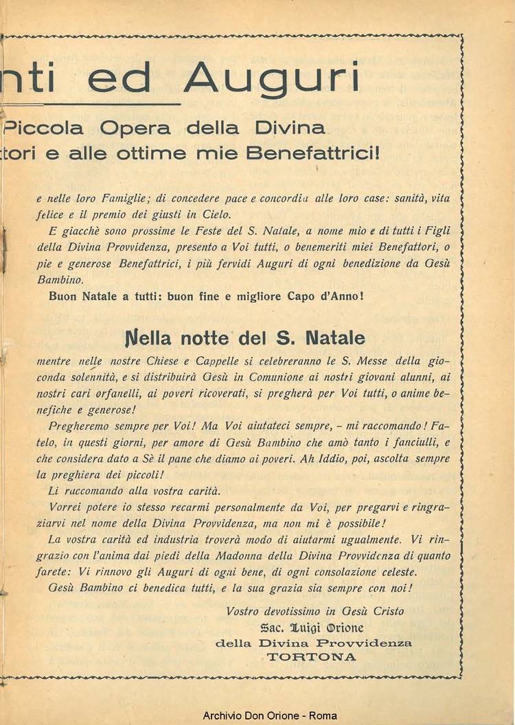 La piccola Opera della Divina Provvidenza, 21, 12, 01-12-1926, pagina 9