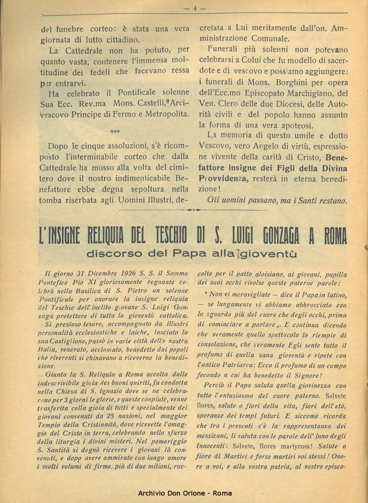 La piccola Opera della Divina Provvidenza, 22, 01, 01-01-1927, pagina 6