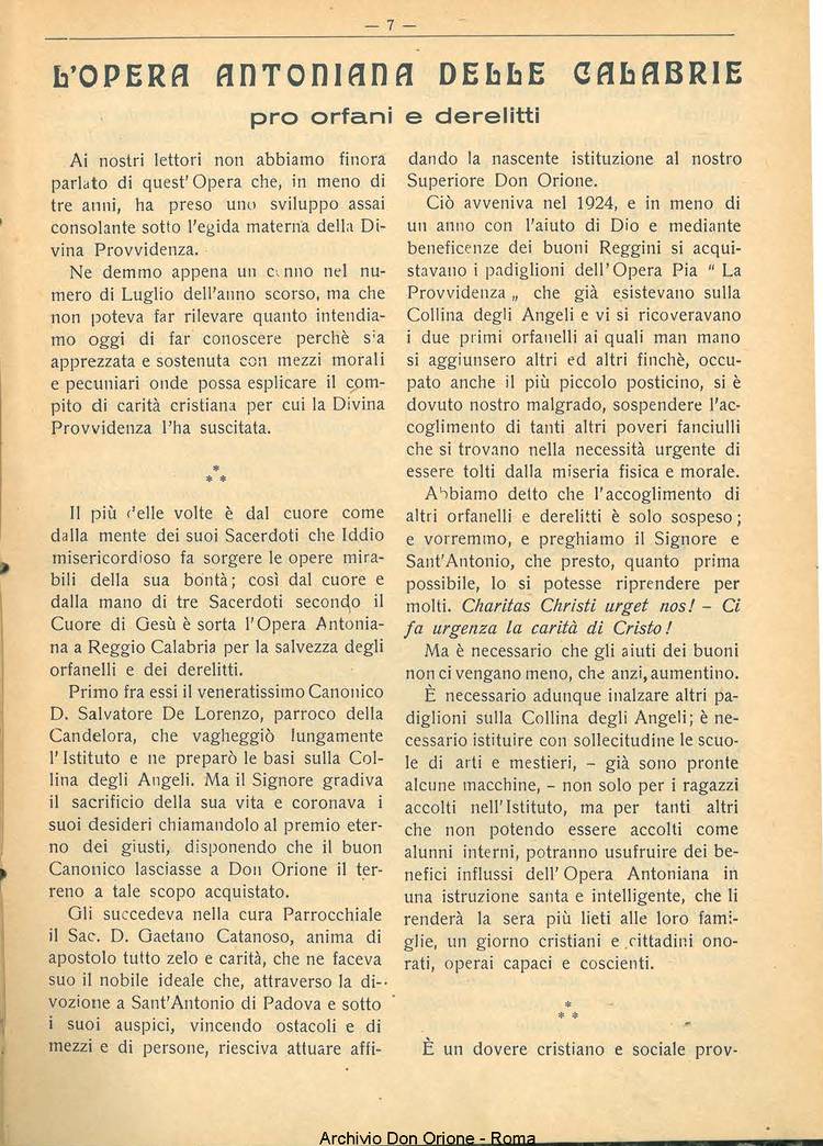 La piccola Opera della Divina Provvidenza, 22, 01, 01-01-1927, pagina 9