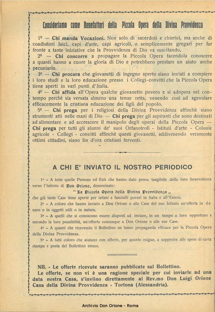 La piccola Opera della Divina Provvidenza, 22, 02, 01-02-1927, pagina 2