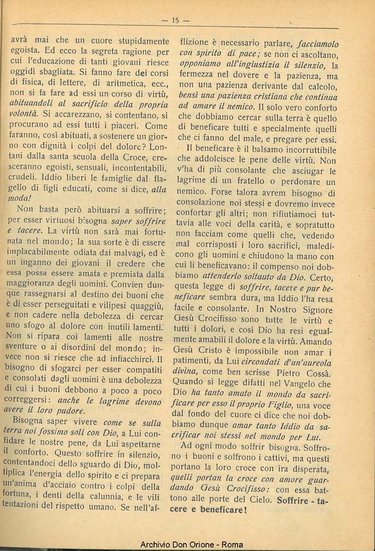 La piccola Opera della Divina Provvidenza, 22, 02, 01-02-1927, pagina 5