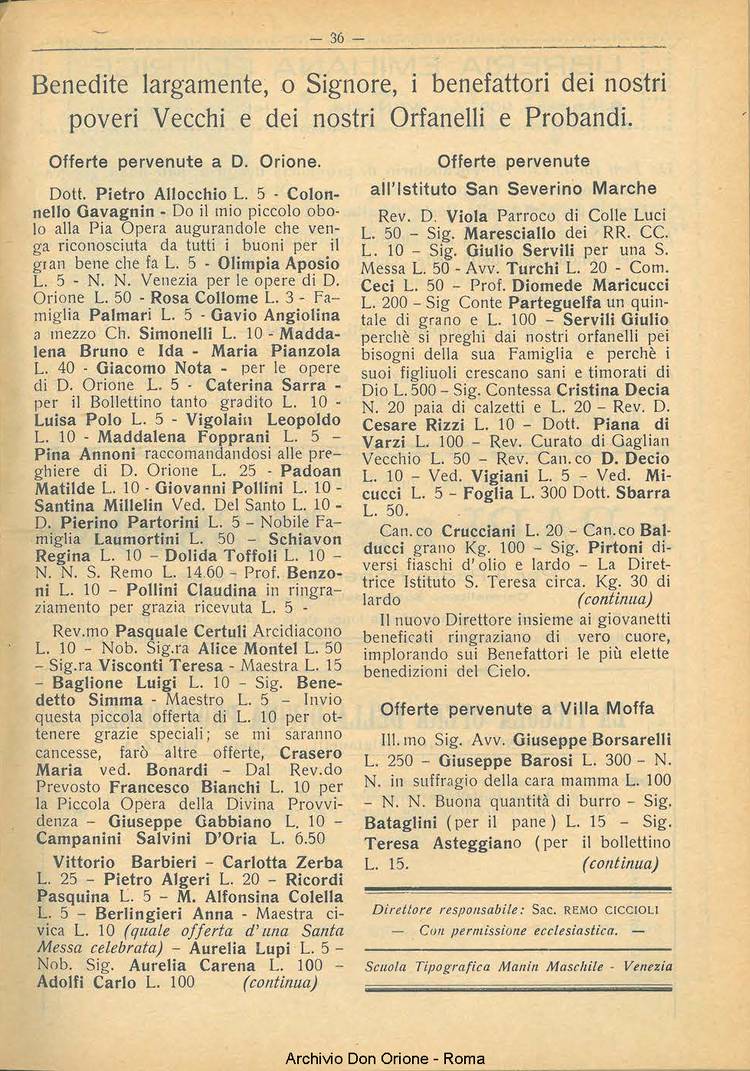 La piccola Opera della Divina Provvidenza, 22, 03, 01-03-1927, pagina 15