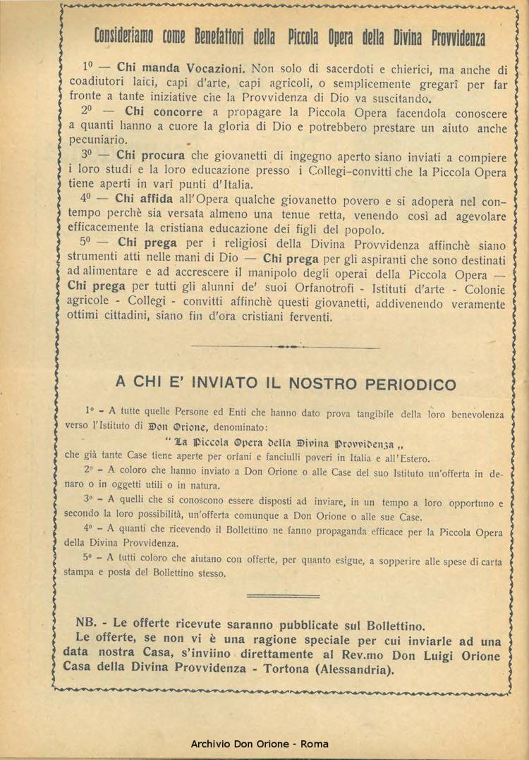 La piccola Opera della Divina Provvidenza, 22, 04, 01-04-1927, pagina 2