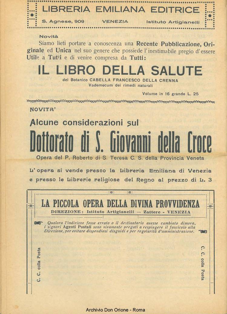 La piccola Opera della Divina Provvidenza, 22, 05, 01-05-1927, pagina 14