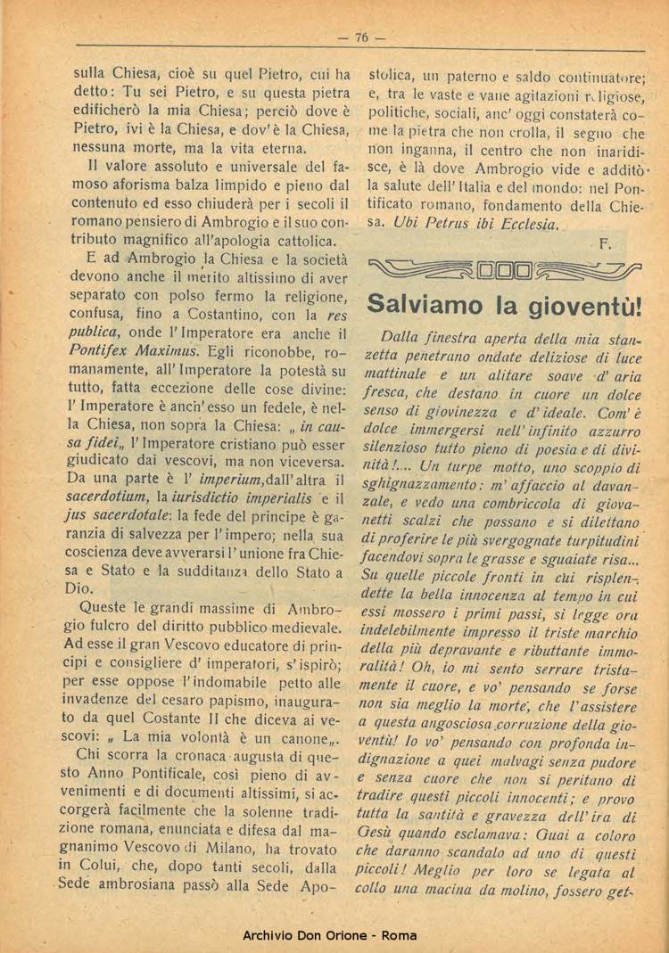 La piccola Opera della Divina Provvidenza, 22, 06, 01-06-1927, pagina 6