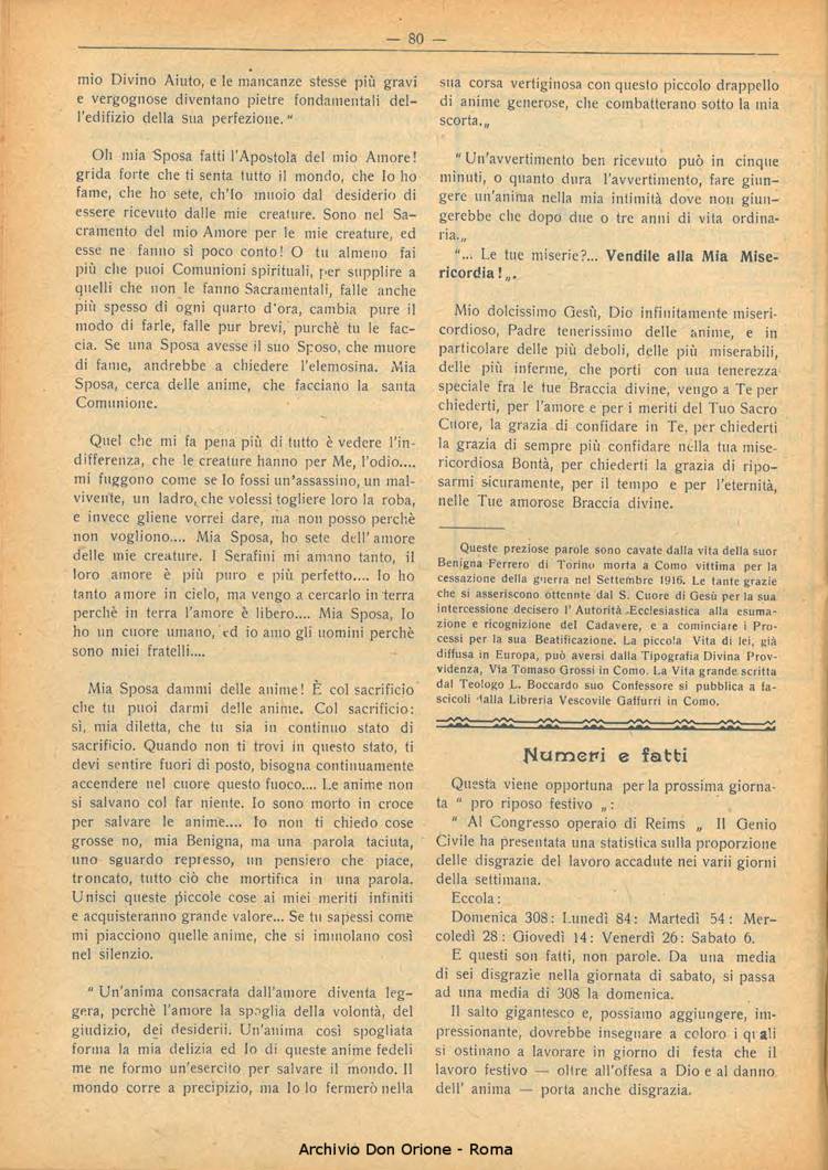 La piccola Opera della Divina Provvidenza, 22, 06, 01-06-1927, pagina 10