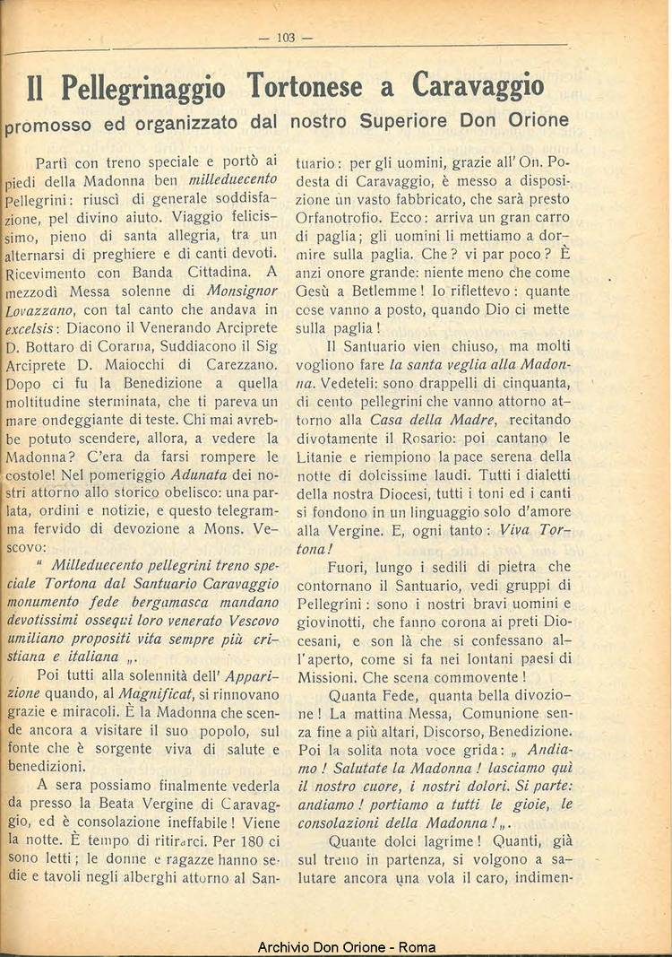 La piccola Opera della Divina Provvidenza, 22, 07, 01-07-1927, pagina 7
