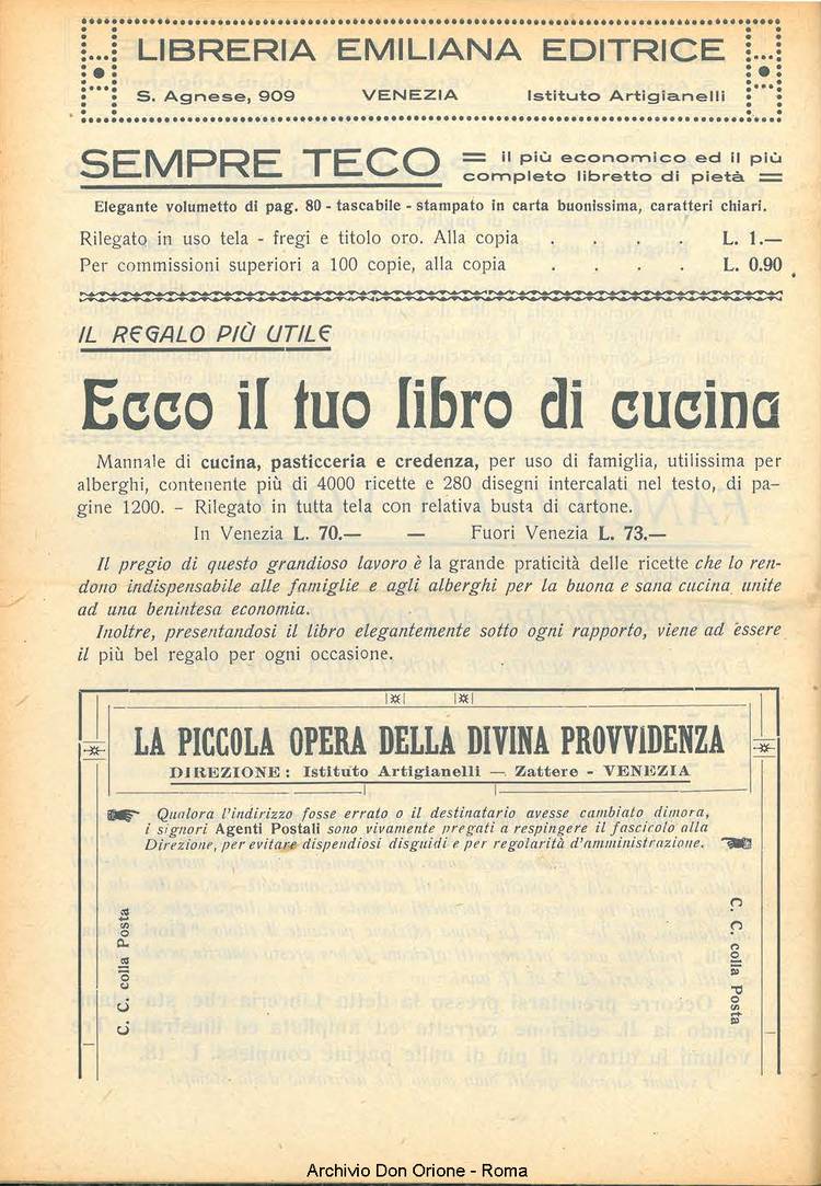 La piccola Opera della Divina Provvidenza, 22, 07, 01-07-1927, pagina 20