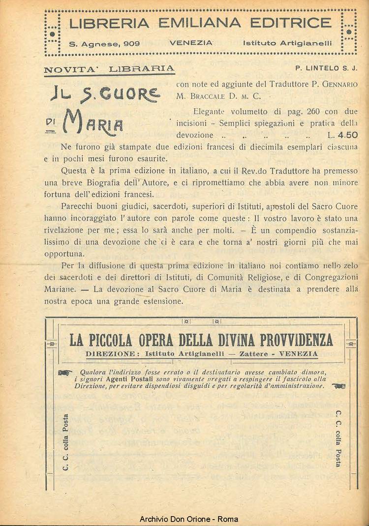La piccola Opera della Divina Provvidenza, 22, 08, 01-08-1927, pagina 16