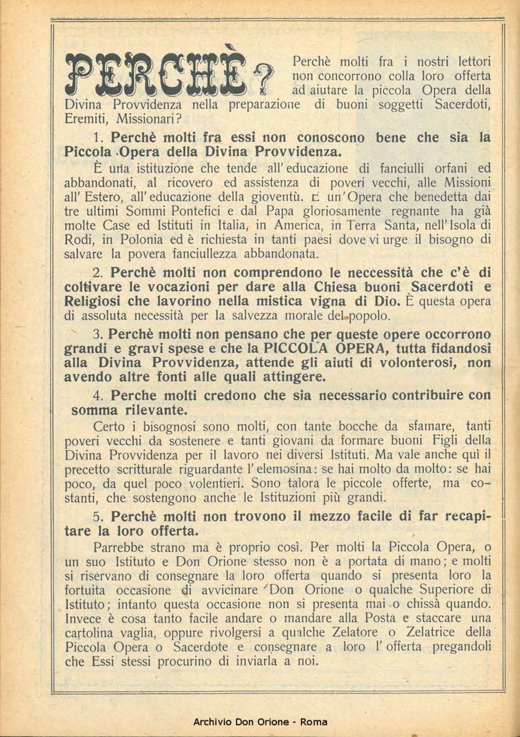 La piccola Opera della Divina Provvidenza, 22, 09, 01-09-1927, pagina 2