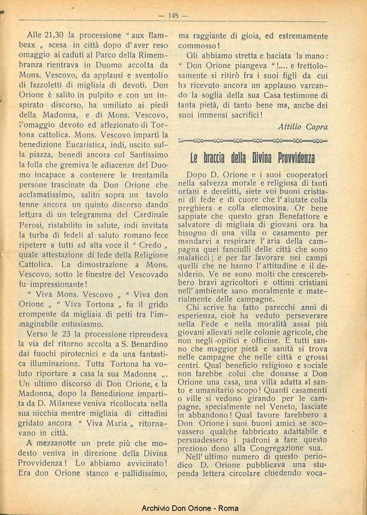 La piccola Opera della Divina Provvidenza, 22, 09, 01-09-1927, pagina 5