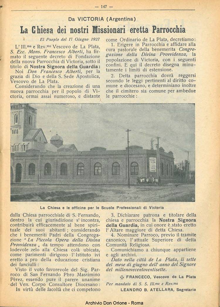 La piccola Opera della Divina Provvidenza, 22, 09, 01-09-1927, pagina 7