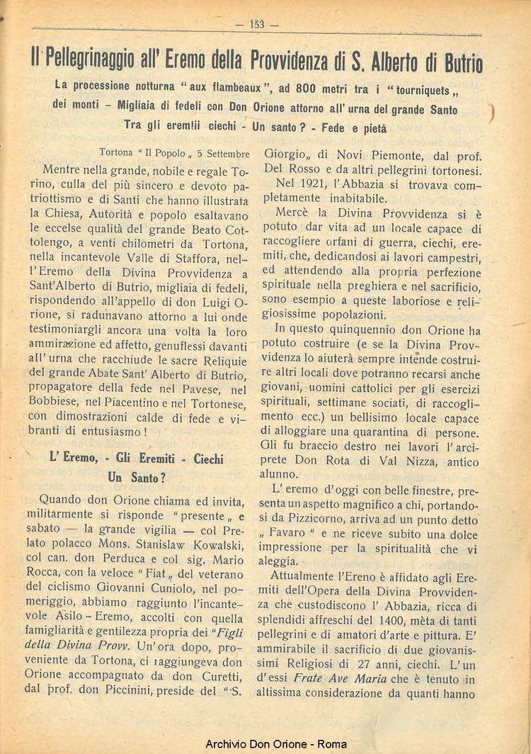 La piccola Opera della Divina Provvidenza, 22, 09, 01-09-1927, pagina 13