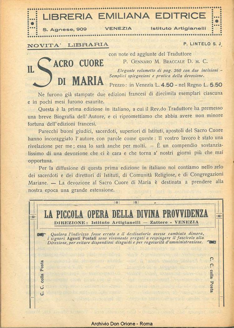 La piccola Opera della Divina Provvidenza, 22, 09, 01-09-1927, pagina 16