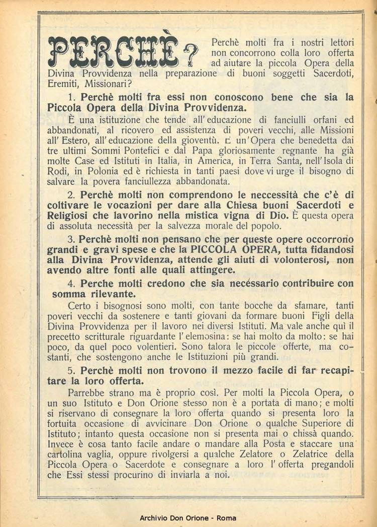 La piccola Opera della Divina Provvidenza, 22, 10, 01-10-1927, pagina 2