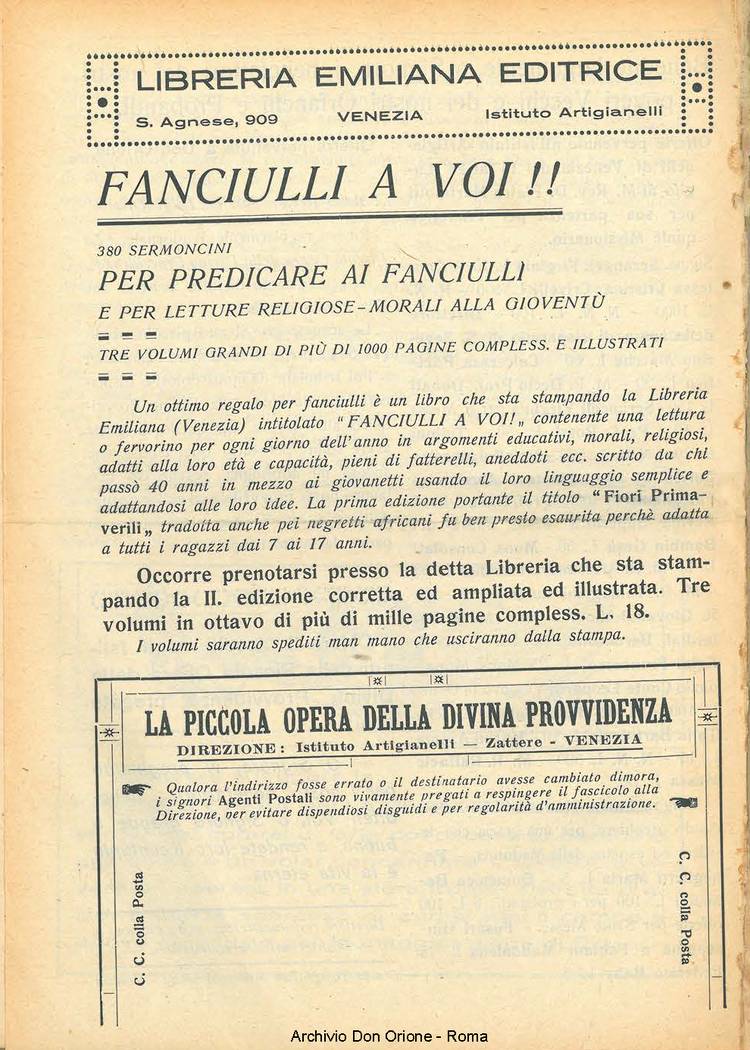 La piccola Opera della Divina Provvidenza, 22, 10, 01-10-1927, pagina 16