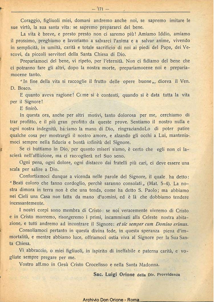 La piccola Opera della Divina Provvidenza, 22, 11, 01-11-1927, pagina 7