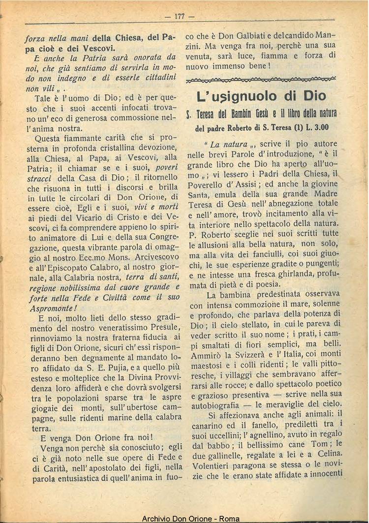 La piccola Opera della Divina Provvidenza, 22, 11, 01-11-1927, pagina 13