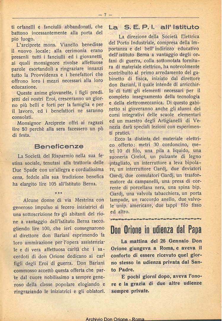 La piccola Opera della Divina Provvidenza, 23, 02, 01-03-1928, pagina 9