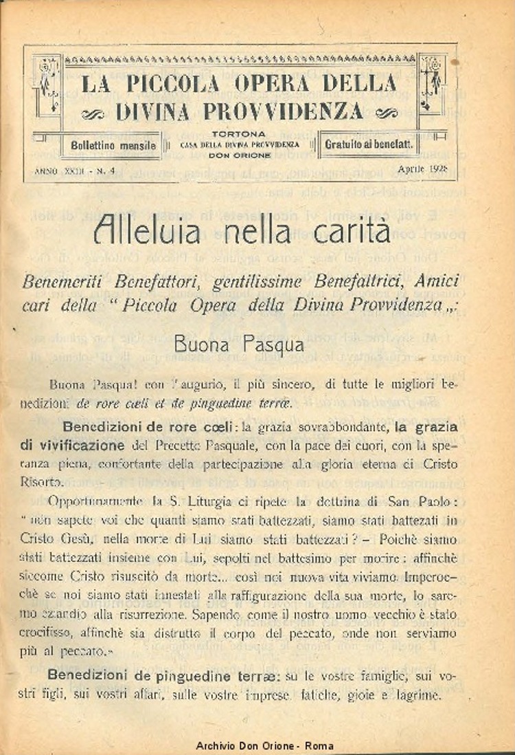 La piccola Opera della Divina Provvidenza, 23, 04, 01-04-1928, pagina 3