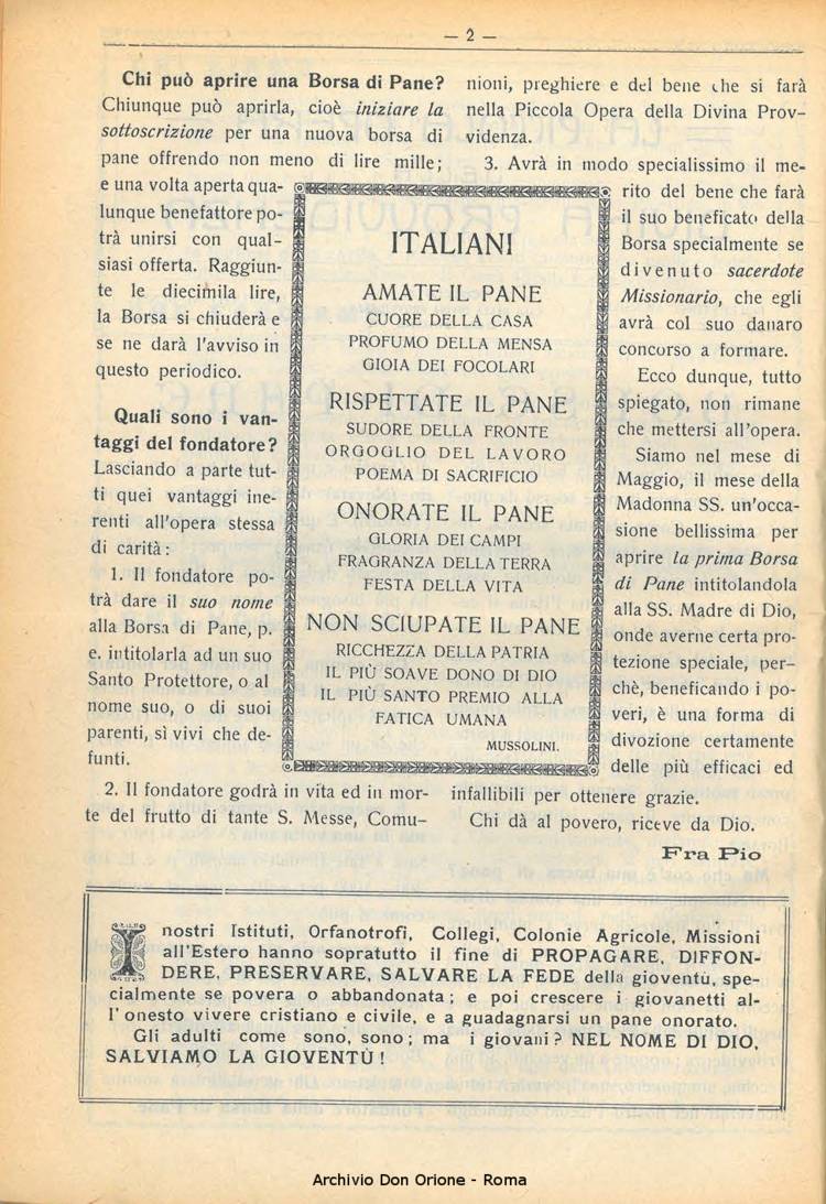 La piccola Opera della Divina Provvidenza, 23, 05, 01-05-1928, pagina 4