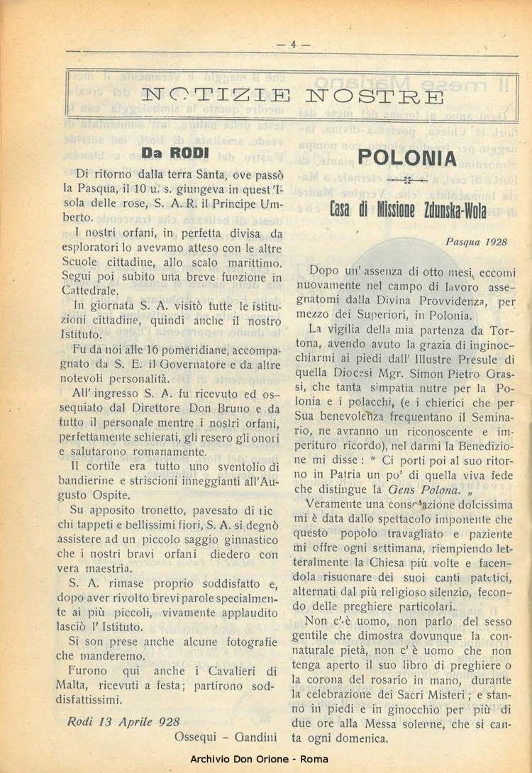 La piccola Opera della Divina Provvidenza, 23, 05, 01-05-1928, pagina 6