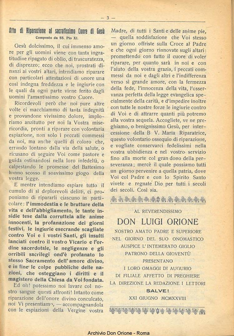 La piccola Opera della Divina Provvidenza, 23, 06, 01-06-1928, pagina 5