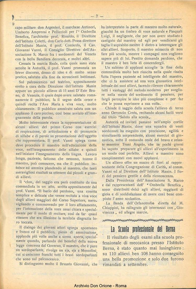 La piccola Opera della Divina Provvidenza, 23, 07, 01-07-1928, pagina 9