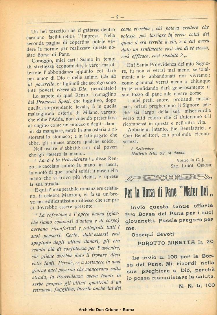 La piccola Opera della Divina Provvidenza, 23, 08, 01-08-1928, pagina 4