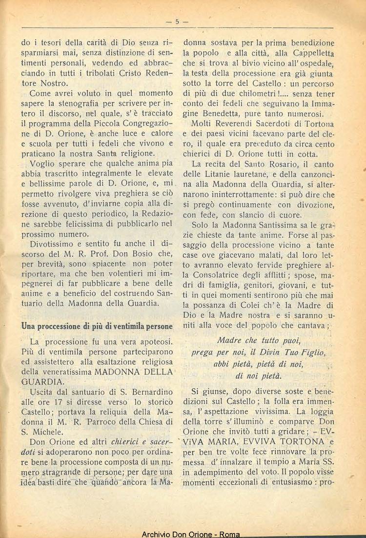 La piccola Opera della Divina Provvidenza, 23, 08, 01-08-1928, pagina 7