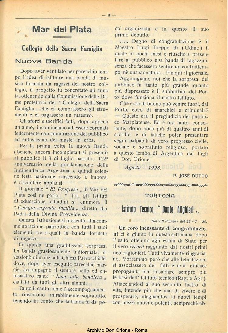 La piccola Opera della Divina Provvidenza, 23, 08, 01-08-1928, pagina 11